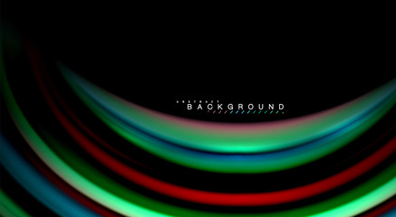 Blur color wave lines abstract background