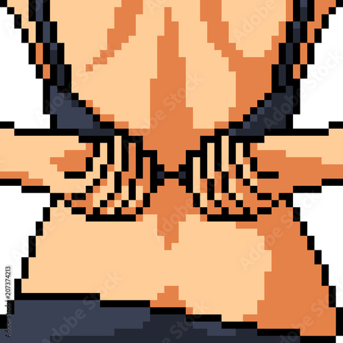 Vector Pixel Art Woman Sexy Stock Image And Royalty Free Vector Files On Pic
