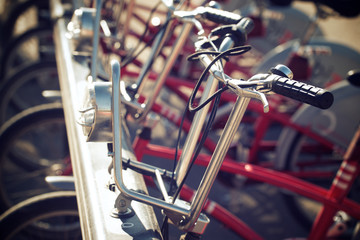 Rental bicycles view