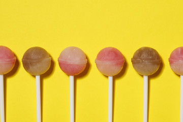 Lollipops close up