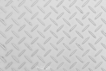 White sliver metal diamond plate background