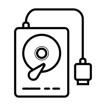 HDD icon vector