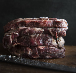 Beef steak food photography recipe idea