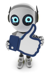 Fototapeta premium 3D Roboter like