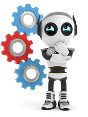 3D Roboter mit Zahnräder