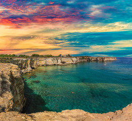 Fototapeta na wymiar coast of Apulia in Italy