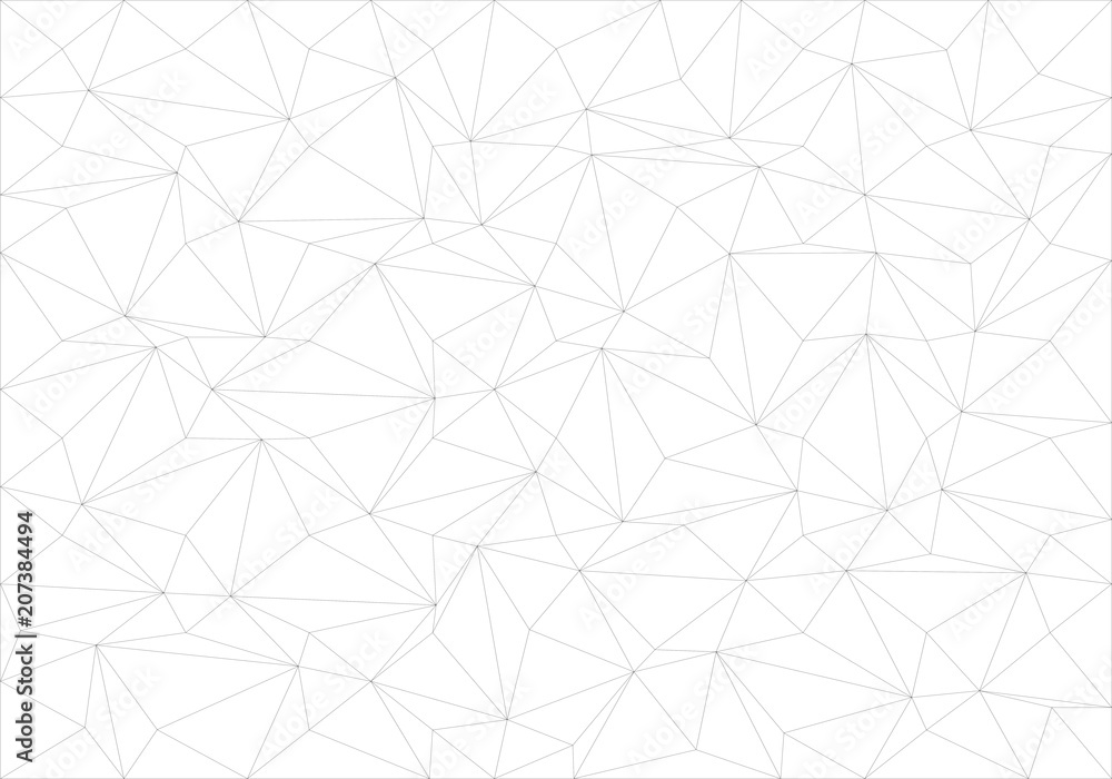 Poster abstract black line thin polygon pattern on white background texture vector illustration.