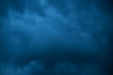 Stormy clouds for background.