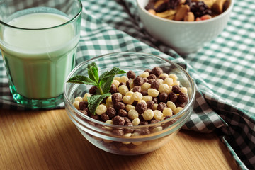 Healthy breakfast on the table