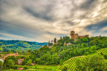 Fototapeta na wymiar panoramic view of Italian village
