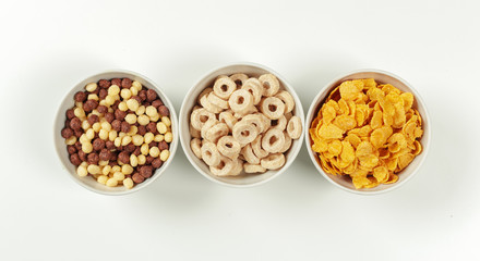 Healthy diet breakfast ingredients