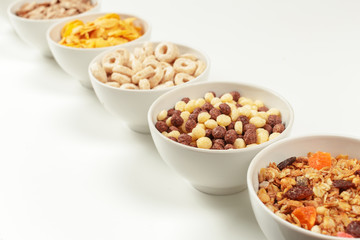 Healthy diet breakfast ingredients