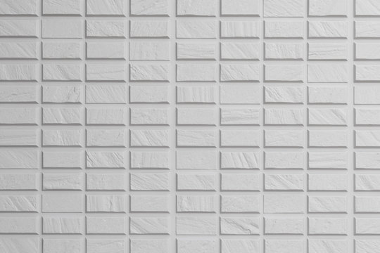 White seamless brick wall texture background