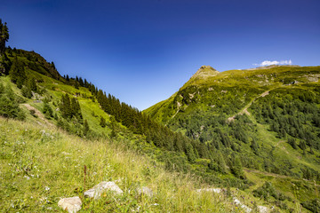 Panorama Bergkette Alpen Österreich