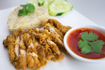 Fried-Chicken Rice