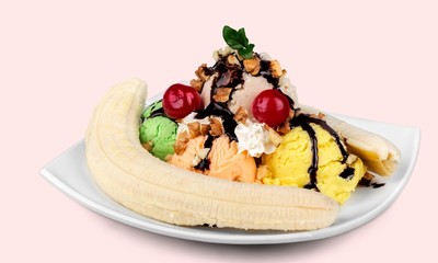 Banana split.