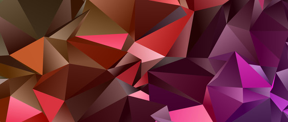 Abstract Low-Poly triangular modern background