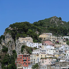 Fototapeta na wymiar Capri Houses