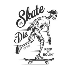 VIntage sport skateboarding label © DGIM studio