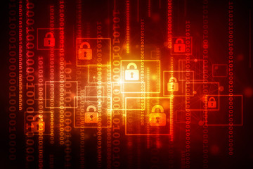 2d illustration technology background