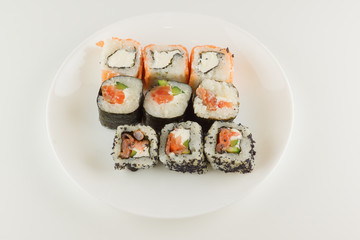 fresh rolls with fish