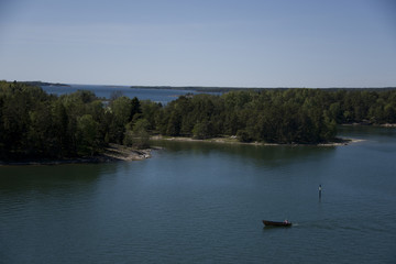 View from the archipelago of Mariehamn, Aland