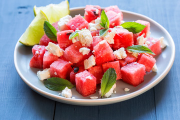 watermelon and feta salad