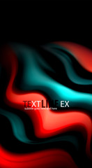 Blur color wave lines abstract background