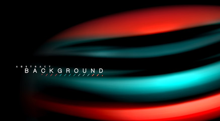 Blur color wave lines abstract background