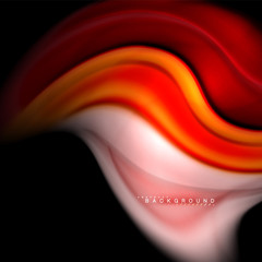 Fluid mixing colors vector wave abstract background design. Colorful mesh waves