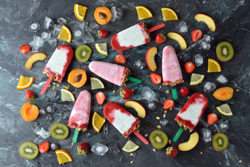Refreshing summer dessert with berries