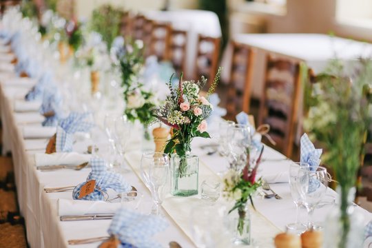 Wedding Dinner with Flowers