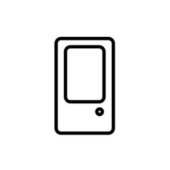 Door icon Vector illustration, EPS10.