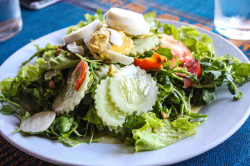 Delicious local salad Laos food
