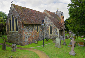 Canterbury, England - An ancient cemetery and St Martin's Church was originally built in Roman...
