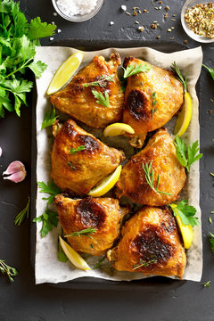 Grilled chicken thig
