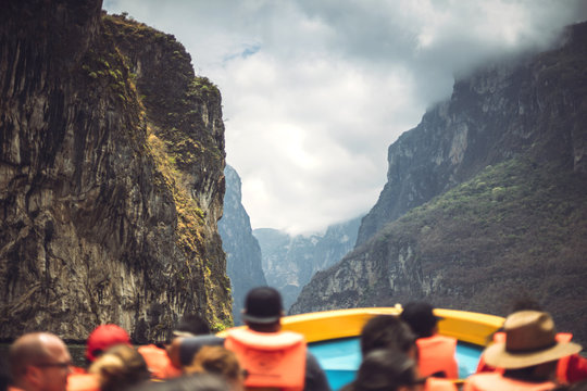 Tourist Boat in Sumidero Canyon