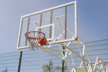 Naklejka premium Colorful basketball court