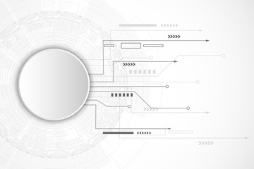 Abstract vector background technology communication concept. Hi-tech digital technology concept