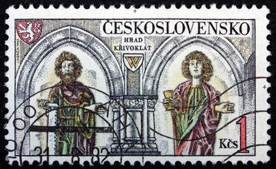 Postage stamp Czechoslovakia 1982 Statues from Krivoklat Castle