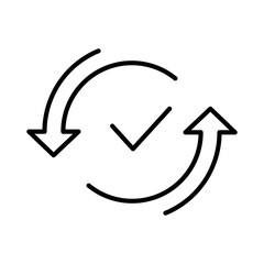 Time icon. Clock line icon, time logo.