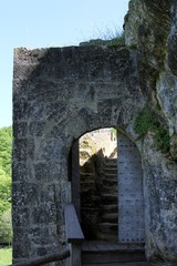 Obraz premium les ruines du château de Commarque en Périgord, aux Eyzies-de-Tayac-Sireuil