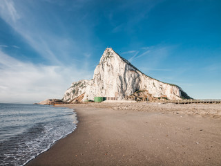 View to the rock of Gibraltar - obrazy, fototapety, plakaty