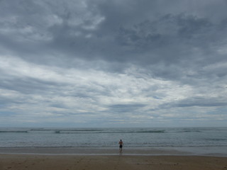 Fototapeta na wymiar Australian Beach, Meningie, Southern Australia