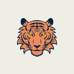 Tiger vector logo icon illustration