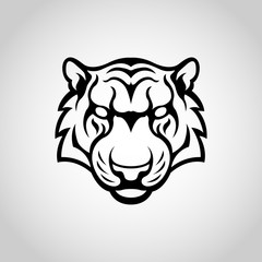 Tiger vector logo icon illustration