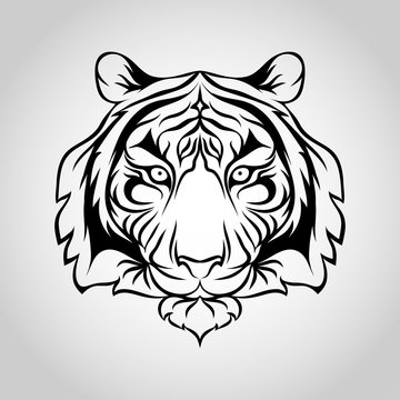 Tiger vector logo icon illustration