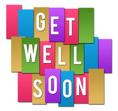 Get Well Soon Colorful Stripes Group 