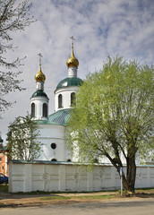 Fototapeta na wymiar Church of Feodorovskaya Icon of Mother of God in Uglich. Yaroslavl oblast. Russia