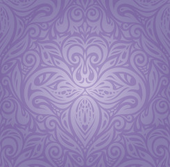 Violet Floral vintage seamless pattern background design